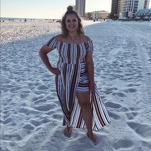 Striped jumpsuit